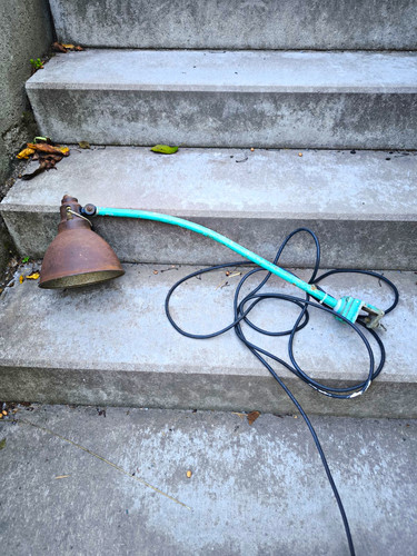 Alte werkstattlampe von kandem - werkstattlampe,