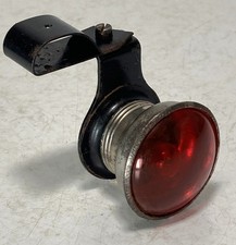 Oldtimer 6V Fahrrad / Motorrad Lampe hinten rot Rücklicht Oldtimer alt Metall Cycle