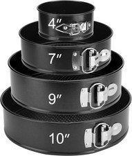 4‑teilige Springform-Set Ø11/18/23/26 cm, antihaft, ofenfest bis 230°C