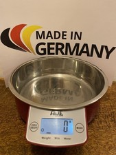 ADE Küchenwaage Digital rot Edelstahl Schüssel Wasser Milch Mehl antik KE 1018