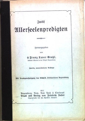 Zwölf allerseelenpredigten - zwölf,