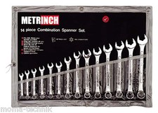 METRINCH MET-0125 Ringmaulschlüssel Ring - Gabelschlüssel Satz 14 tlg. 8-23mm