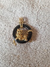 Panther Anhänger Gold Strass