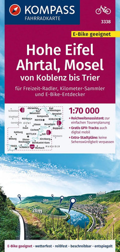 Kompass fahrradkarte 3338 - fahrradkarte, hohe