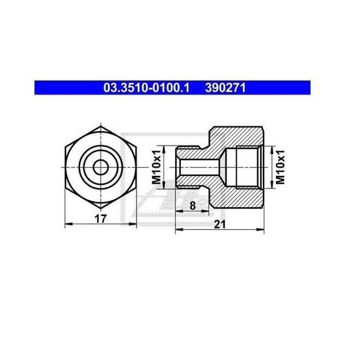 Ate adapter für bremsleitung - adapter,