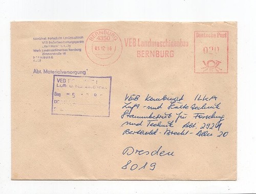 Ddr brief absenderfreistempel - ddr,