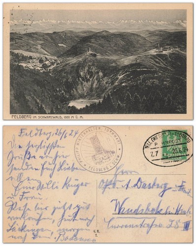 Feldberg schwarzwald - ak,