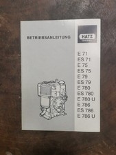 Hatz Betriebsanleitung E und ES-Serie