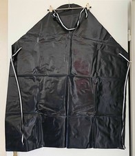 LACK/POLYESTERSCHÜRZE - SCHWARZ - UNIVERSALGRÖSSE