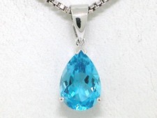 Blautopas Anhänger 585