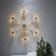 Led schneeflocke wanddeko - schneeflocke,