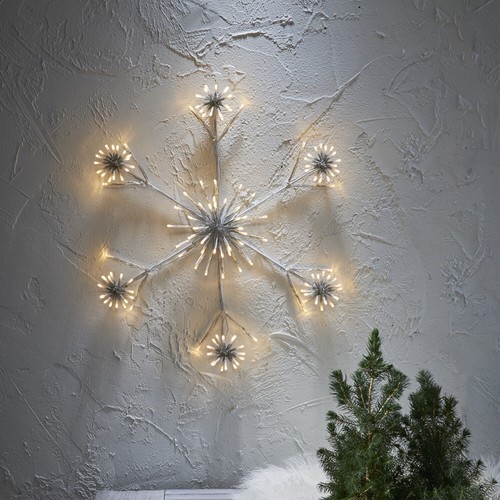 Led schneeflocke wanddeko - led,