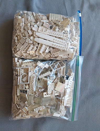 Lego konvolut 2kg weiß - 2kg,