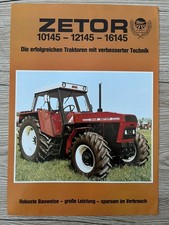 Zetor 10145 12145 16145 Traktor Prospekt Datenblatt Tractor Brochure