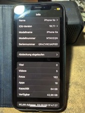 Apple iPhone XS - 64GB Weiß 81% Batterie=Höchstleistung wird angezeigt :-)