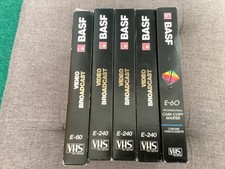 BASF 4x Video Broadcast SHG E240/1x Professional Cam-Copy Master  PHG E60 VHS