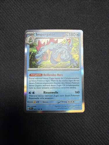 Pokemon karte impergator - karte,