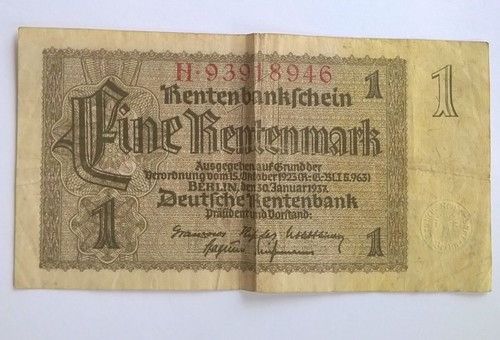 Rentenbankschein 1 - rentenbankschein,,