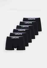 Levi's Herren Men Solid Basic Boxers Boxershorts Trunks Panties 6er Pack schwarz