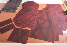 Mercedes W124 E500 Limited Leder Satz, rot neu! 15 Teile