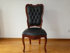 Esszimmerstuhl, Schreibtischstuhl aus Mahagoni im Barockstil