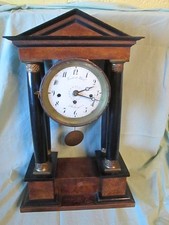 Biedermeier Tischuhr - Kommodenuhr - zum Restaurieren