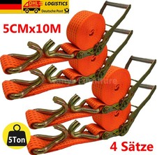 4x Spanngurte mit Ratsche und