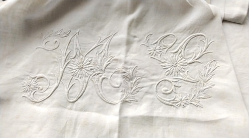 Leinen bettwäsche monogramm - leinen,