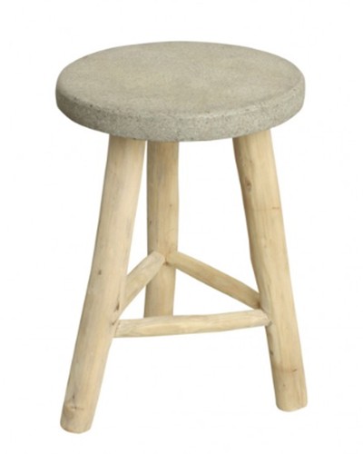 Hocker holz massiv - 1x,