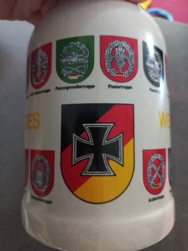 Bundeswehr bierkrug mit deckel - bierkrug,