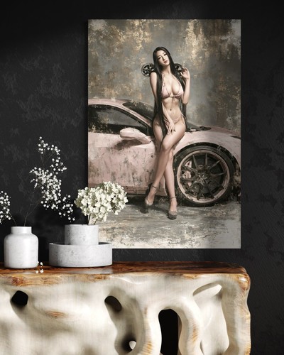 Leinwandbild wandbild asiatin - leinwandbild,