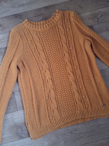 Hollister senfgelb grobstrick - hollister,
