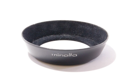 Minolta metal lens - metal, hood