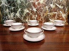 AK KAISER Germany PRESTIGE Sevilla, 6 edle Suppentassen mit Untertassen TOP!!
