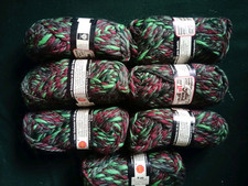 Hochwertiges Garn aus reiner !! Wolle ( 100% Schurwolle ) 7x50gr Bunt 