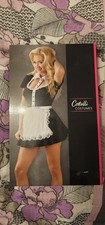 Servierkleid Kostüm sexy Maid Minikleid in S von Cottelli Collection