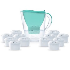 Wasserfilter Kühlschrankkanne Harmony 2,6L grün + 12 Monate Kartusche Aqualogis Pure+
