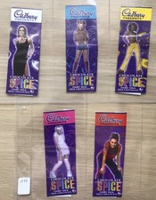 Ein komplettes Set mit 5 Cadbury Spice Girls Schokoladenverpackungen