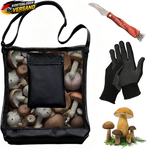 Pilzsammler tasche mit messer - pilzsammler,