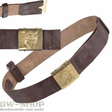ORIGINAL RUMÄNISCHE ARMEE LEDERKOPPEL BRAUN MIT SCHLOSS GOLD ARMY KOPPEL GÜRTEL