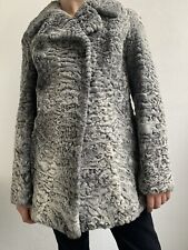 Persianer Jacke Karakul Pelzmantel Damenjacke Vintage Pelz Grau gebraucht