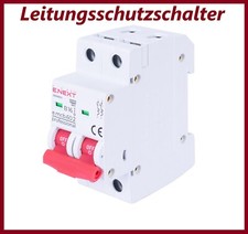 Leitungsschutzschalter LS-Schalter MCB Sicherungsautomat B,C 2 Polig 6A - 32A