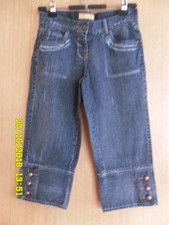 BLUE VISION Damenjeans Mädchenjeans 7/8 Jeans Stiefeljeans 34 dark blue used!