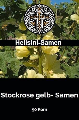Gelbe stockrose alcea rugosa - gelbe,