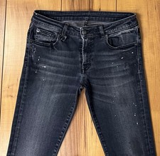 100%ORIG R13 KATE LOW SKINNY JEANS GREY JEANS GR.27 STYLE:R13WM4011-33 PAINTED