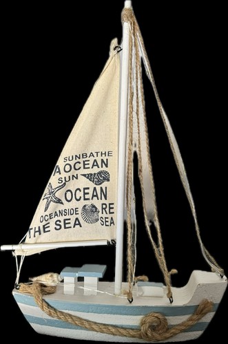 Maritimes deko segelboot mit - maritimes,