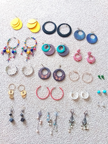 Modeschmuck ohrringe konvolut - modeschmuck,