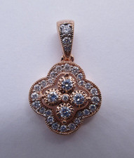 14K Rotgold Diamant Anhänger