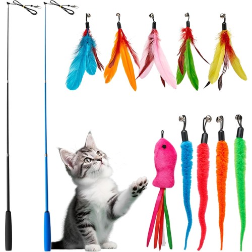 Katzenspielzeug set stk - katzenspielzeug, 12