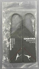 QANTAS BUSINESS CLASS KUNSTSTOFF VINTAGE AIRLINE TASCHENANHÄNGER GEPÄCK GEPÄCKETIKETT 